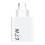 Xiaomi MDY-14-EW USB-A 67W Cestovní Nabíječka White