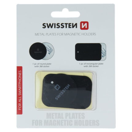 SET KOVOVÝ LEPÍCÍ ŠTÍTEK A PODLOŽKA K MAGNETICKÝM DRŽÁKŮM DO AUTA