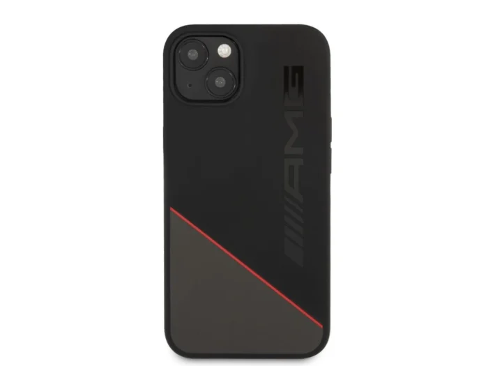 ip13 AMG Liquid Silicone Zadní Kryt pro iPhone 13 Black/Red - Obrázek 2